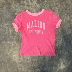 Pink Malibu California Baby tee